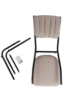 Стул мягкий для кухни разборный «Камелот», цвет чёрный/бежевый  (артикул 10994719)  большой выбор товаров оптом и в розницу по низким ценам с доставкой