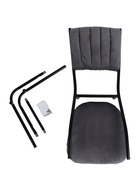 Стул мягкий для кухни разборный «Камелот», цвет чёрный/графит  (артикул 10994721)  большой выбор товаров оптом и в розницу по низким ценам с доставкой