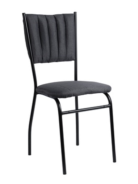 Чёрный/рогожка серый