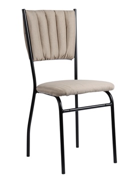 Чёрный/рогожка бежевый