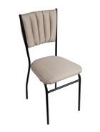 Стул мягкий для кухни разборный «Камелот», обивка рогожка, цвет чёрный/бежевый  (артикул 10994723)  большой выбор товаров оптом и в розницу по низким ценам с доставкой