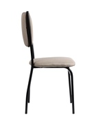 Стул мягкий для кухни разборный «Камелот», обивка рогожка, цвет чёрный/бежевый  (артикул 10994723)  большой выбор товаров оптом и в розницу по низким ценам с доставкой