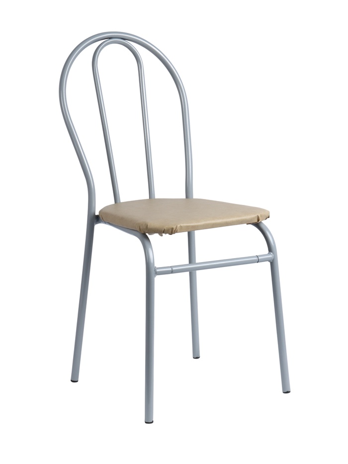 Стул для кухни разборный «Титан», искусственная кожа, цвет титан/бежевый - Фото 1