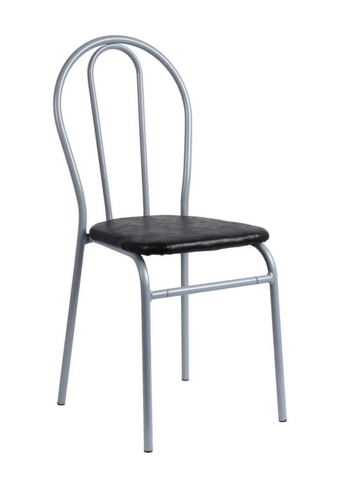 Стул для кухни разборный «Титан», искусственная кожа, цвет титан/чёрный