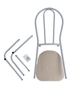 Стул для кухни разборный «Титан», обивка рогожка, цвет титан/бежевый  (артикул 10994726)  большой выбор товаров оптом и в розницу по низким ценам с доставкой