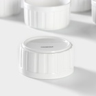 УЦЕНКА Набор рамекинов Magistro «Каспар», набор 6 шт.: 200 мл, жаропрочная керамика, белые - Фото 5