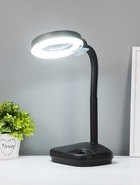 УЦЕНКА Лампа-лупа для творчества, от сети 220В чёрный 52х17х14 см - Фото 2