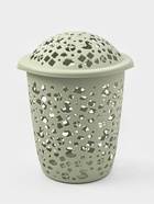 Корзина для белья с крышкой «Непоседа», 45 л, 44×41.5×55.5 см, оливковая - Фото 1