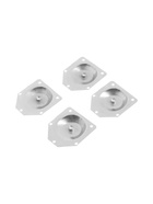 Крепления для мебельных ножек CAPPIO, 70×70 мм с закладной гайкой М8, угол14*, 4 шт. - Фото 1