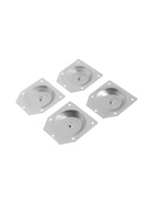 Крепления для мебельных ножек CAPPIO, 100×100 мм с закладной гайкой М8, угол14*, 4 шт.  (артикул 10941716)  большой выбор товаров оптом и в розницу по низким ценам с доставкой