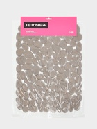 Коврик для раковины Доляна «Галька», 30×40 см, прозрачный, серо-коричневый - Фото 4