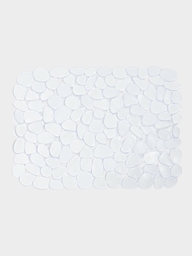 Коврик для раковины Доляна «Галька», 30×40 см, прозрачный