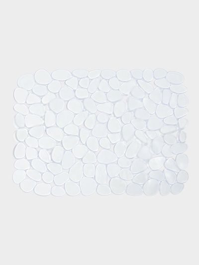 Коврик для раковины Доляна «Галька», 30×40 см, прозрачный