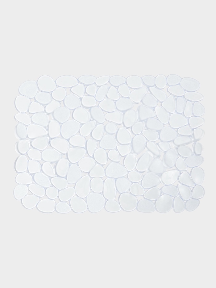 Коврик для раковины Доляна «Галька», 30×40 см, прозрачный