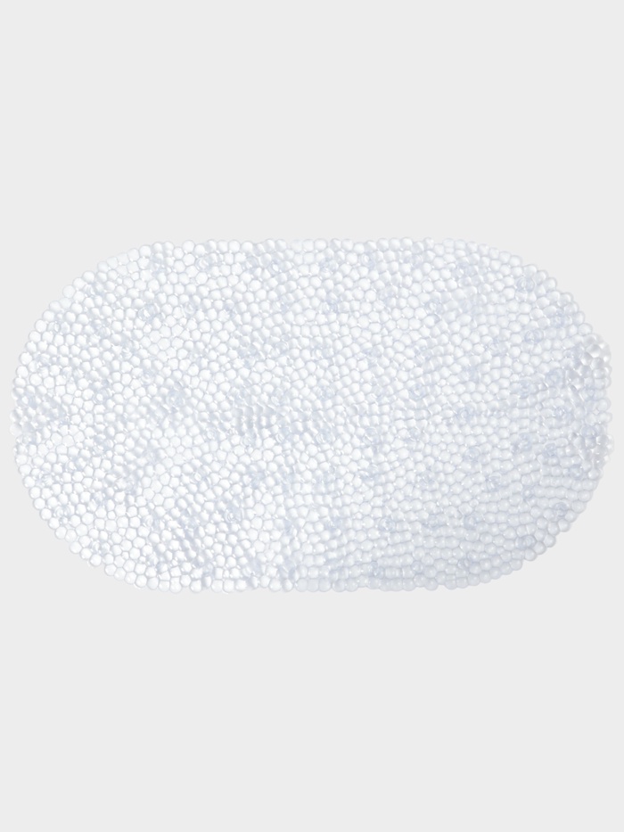 Коврик для ванны на присосках Доляна «Хрусталь», 66×36 см, прозрачный - Фото 1