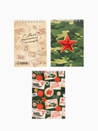 Подарочный набор, ручки 15 шт., открытки 15 шт., блокноты 15 шт. «С 23 февраля» - фото 121985178