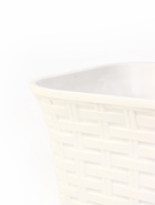 Ящик балконный для цветов «Ротанг», 13 л, 43×20×14.5 см, с дренажной вставкой, пластиковый, белый - Фото 4