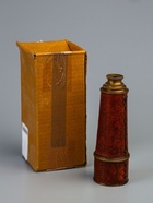 УЦЕНКА Подзорная труба с гравировкой 43 см, латунь, кожа - Фото 5