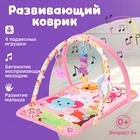 УЦЕНКА Развивающий коврик «Любимый зоопарк», розовая - Фото 1