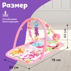 УЦЕНКА Развивающий коврик «Любимый зоопарк», розовая - Фото 2