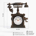УЦЕНКА Будильник «Ретро телефон», дискретный ход, АА, 16×5×19 см, коричневый - Фото 1