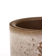 Кашпо для цветов «Микрит», 1 л, d=15 см, h=14 см, со вставкой, пластиковое, бежевое - Фото 2