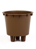 Кашпо для цветов «Микрит», 1 л, d=15 см, h=14 см, со вставкой, пластиковое, бежевое - Фото 4