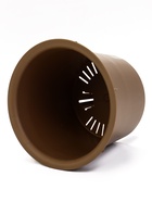 Кашпо для цветов «Микрит», 1 л, d=15 см, h=14 см, со вставкой, пластиковое, бежевое - Фото 5