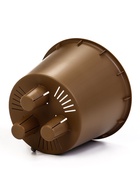 Кашпо для цветов «Микрит», 1 л, d=15 см, h=14 см, со вставкой, пластиковое, бежевое - Фото 6