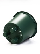 Кашпо для цветов «Микрит», 1 л, d=15 см, h=14 см, со вставкой, пластиковое, зелёное - Фото 6