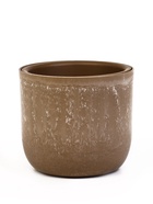 Кашпо для цветов «Микрит», 1.9 л, d=18 см, h=16.5 см, со вставкой, пластиковое, бежевое - Фото 1