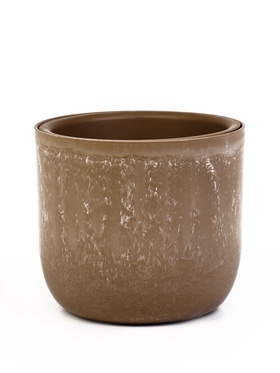 Кашпо со вставкой 1,9 л d18 см h16,5 см МИКРИТ бежевый слайн