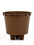 Кашпо для цветов «Микрит», 1.9 л, d=18 см, h=16.5 см, со вставкой, пластиковое, бежевое - Фото 4