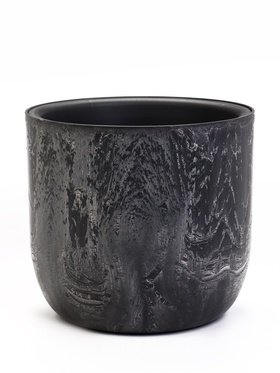 Кашпо со вставкой 1,9 л d18 см h16,5 см МИКРИТ серый слайн