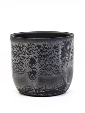 Кашпо со вставкой 3,7 л d22 см h20 см МИКРИТ серый слайн