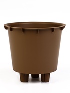 Кашпо для цветов «Микрит», 7.8 л, d=28 см, h=25.5 см, со вставкой, пластиковое, бежевое - Фото 4