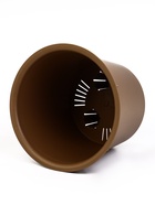 Кашпо для цветов «Микрит», 7.8 л, d=28 см, h=25.5 см, со вставкой, пластиковое, бежевое - Фото 5