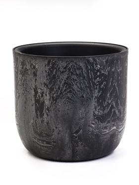 Кашпо со вставкой 7,8 л d28 см h25,5 см МИКРИТ серый слайн