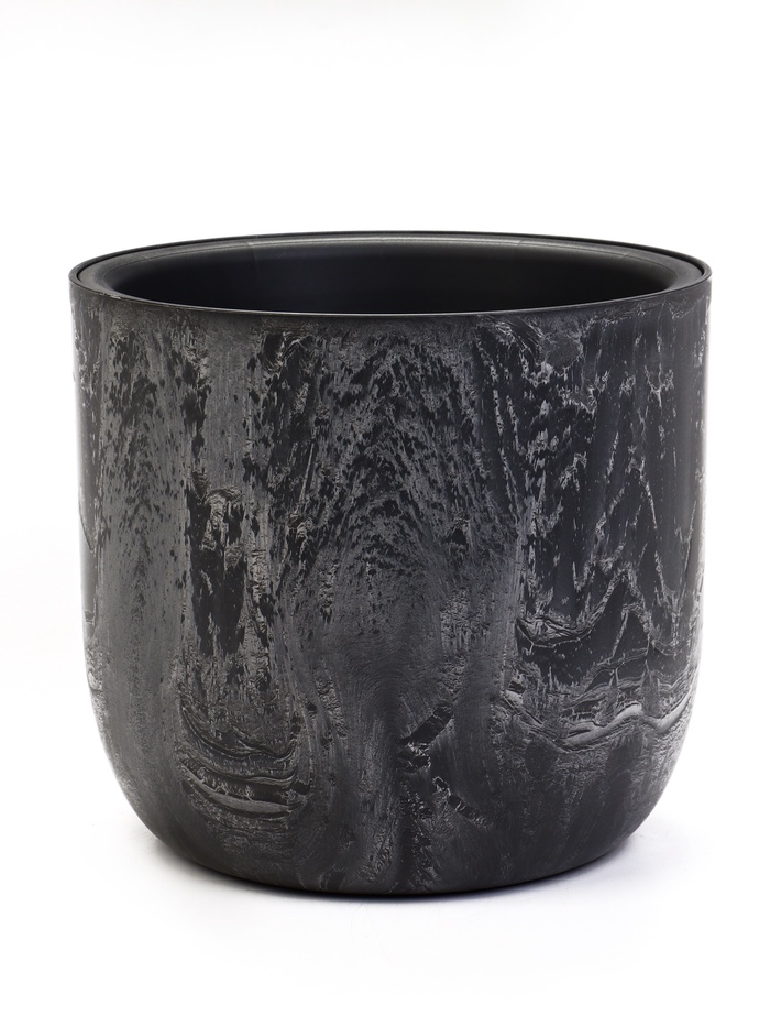 Кашпо со вставкой 7,8 л d28 см h25,5 см МИКРИТ серый слайн