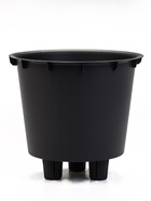 Кашпо для цветов «Микрит», 7.8 л, d=28 см, h=25.5 см, со вставкой, пластиковое, серое - Фото 4