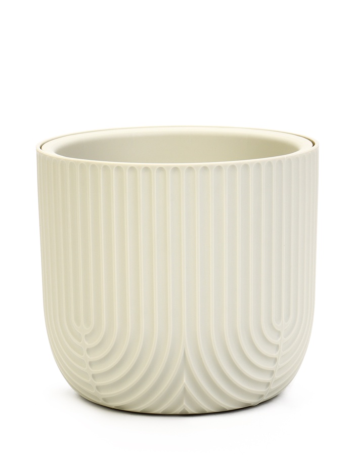 Кашпо со вставкой 7,8 л d28 см h25,5 см РАМОНА белый