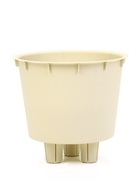 Кашпо для цветов «Рамона», 7.8 л, d=28 см, h=25.5 см, со вставкой, пластиковое, белое - Фото 4