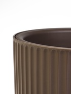 Кашпо для цветов «Рамона», 7.8 л, d=28 см, h=25.5 см, со вставкой, пластиковое, серое - Фото 2