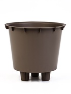 Кашпо для цветов «Рамона», 7.8 л, d=28 см, h=25.5 см, со вставкой, пластиковое, серое - Фото 4