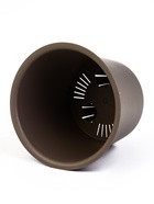 Кашпо для цветов «Рамона», 7.8 л, d=28 см, h=25.5 см, со вставкой, пластиковое, серое - Фото 5