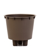 Кашпо для цветов «Рамона», 3.7 л, d=22 см, h=20 см, со вставкой, пластиковое, серое - Фото 4