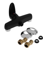 УЦЕНКА Смеситель для душа ZEIN Z3672, однорычажный, без душевого набора, ABS-пластик, черный 1099965 - Фото 5