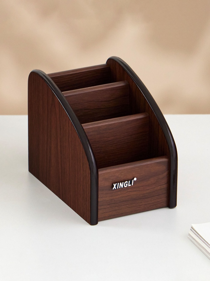 УЦЕНКА Органайзер 3 секции, серия Орех с кантом темным, 10×15.5 см - Фото 1