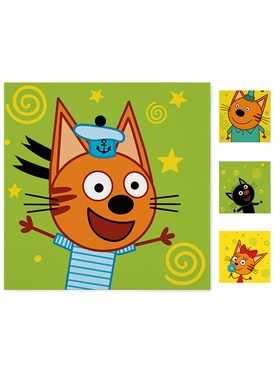 Салфетки бумажные «Три Кота. Играем вместе», 33×33 см, 20 шт.