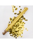 Хлопушка пневматическая «Звезды», фольга, золото, 60 см - Фото 2